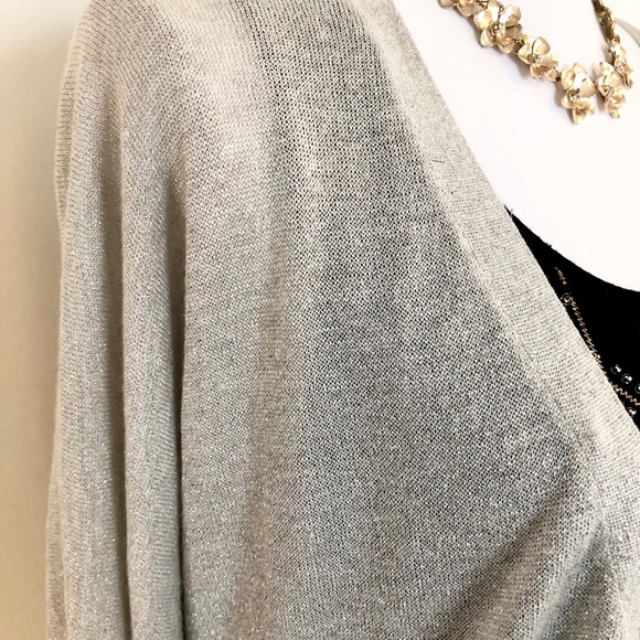 Women’s Gap Shimmery Boyfriend Slub Cardigan - Picture 5 of 11